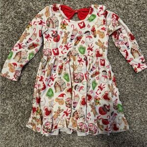 Festive Holiday Kids Costume Dress - Multicolor